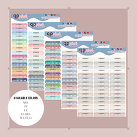 Hydrate Water Label Tracker Planner Stickers