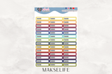 Teacher Label Tracker Planner Stickers, Class Schedule, Teacher Schedule Tracker