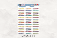 Bill Due - Highlighted Script Planner Stickers, Plush Planning