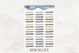 Bill Due - Highlighted Script Planner Stickers, Plush Planning