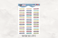 Meeting - Highlighted Script Planner Stickers, Plush Planning