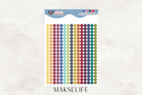 Dots - Standard Size Planner Stickers, Functional Stickers