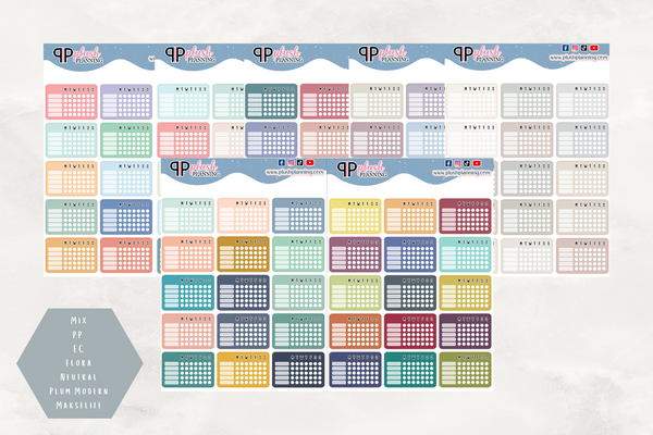 Weekly Habit Tracker Planner Stickers, Habit Tracker, Plush Planning