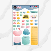 School Journal Collection Planner Stickers, Functional Stickers, Scrapbooking Stickers, Plush Planning