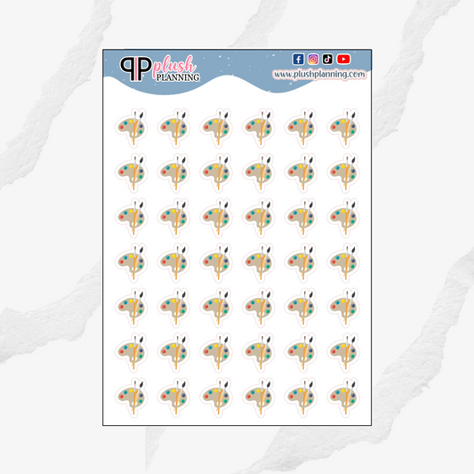 Paint, Painting, Painting Class, Art Class Tracker Planner Stickers
