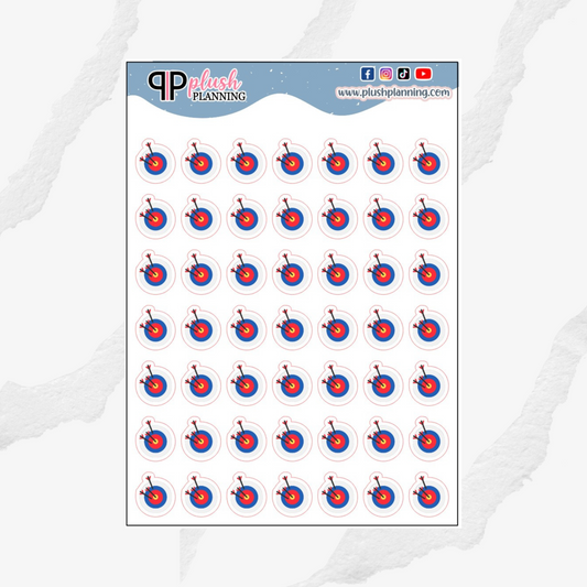 Archery, Archery Sport, Archery Training, Archery Class, Archery Practice Tracker Planner Stickers