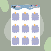 Notes Lined Box Kawaii Deco Scrapbooking Planner Stickers