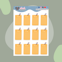 Memo List Tracker Box Kawaii Deco Scrapbooking Planner Stickers