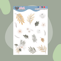 Watercolor Design Floral 3 Planner Stickers Deco Scrapbooking Planner Stickers