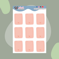 Notes Lined Memo Box Kawaii Deco Scrapbooking Planner Stickers