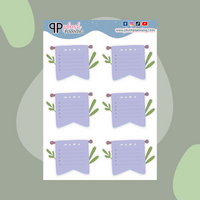 Memo Bullet Form Lined Box Kawaii Deco Scrapbooking Planner Stickers