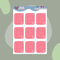 To Do List Lined Memo Box Kawaii Deco Scrapbooking Planner Stickers