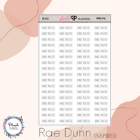 Dance Practice Scripts Planner Stickers, Rae Dunn Inspired