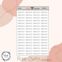 Tumbling Practice Scripts Planner Stickers, Rae Dunn Inspired