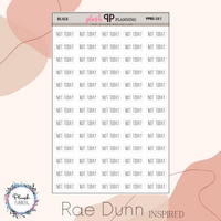 Not Today Script Planner Stickers, Rae Dunn Inspired