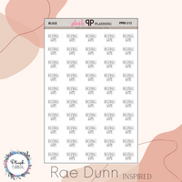 Baseball Game Script Planner Stickers, Rae Dunn Inspired