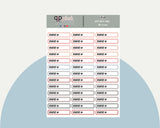 Dentist Appt Label Tracker Planner Stickers, Minimalist Collection