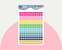 Circle Dots Tracker Planner Stickers - Emily Ley Simplified Colors