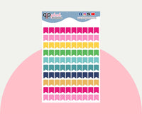 Flags Tracker Planner Stickers - Emily Ley Simplified Colors