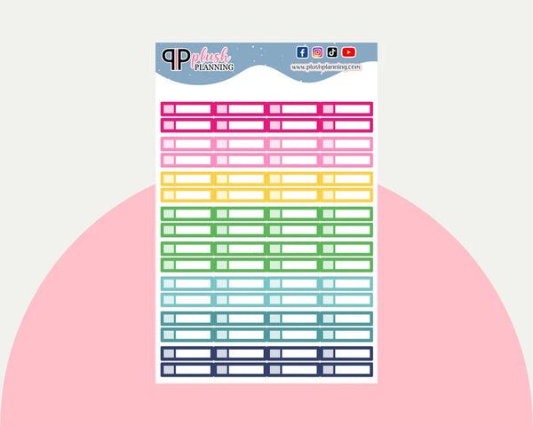 Appointment Label Tracker Planner Stickers - Emily Ley Simplified Colors