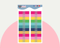 Payday Label Block Planner Stickers - Emily Ley Simplified Colors