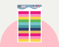 Writable Blank Label Block Planner Stickers - Emily Ley Simplified Colors