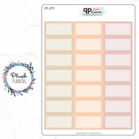 1/3 BOX Planner Stickers - Shaded Center