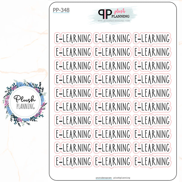 E-Learning Script Planner Stickers