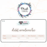 Debt Avalanche Stickers 7x9 or 8.5x11 Deluxe Erin Condren Planner Budget Planner