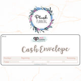 Cash Envelope Stickers 7x9 or 8.5x11 Deluxe Erin Condren Planner Budget Planner