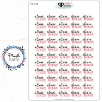 Clean Bathroom Script Planner Stickers