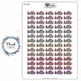 Bills Script Planner Stickers