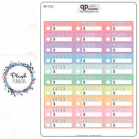 WATER BILL Planner Stickers