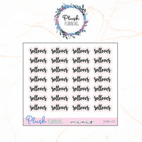 ROLLOVER SCRIPTS Planner Stickers, Minis Collection