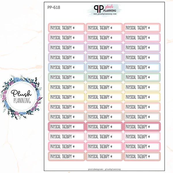 Physical Therapy Planner Stickers