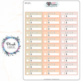 WATER BILL Planner Stickers