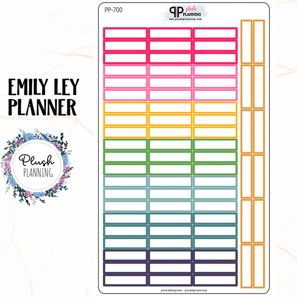 Emily Ley Daily Planner Label Planner Stickers, Simplified Planner