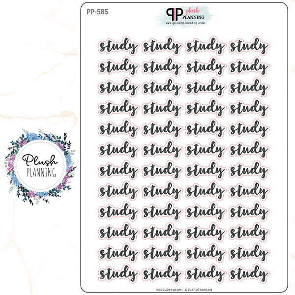 STUDY SCRIPT Planner Stickers