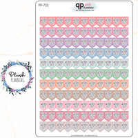 Workout Flags Planner Stickers