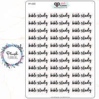 Bible Study Scripts Planner Stickers, Plush Planning