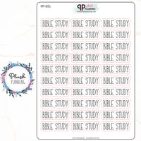 Bible Study Scripts Planner Stickers, Plush Planning