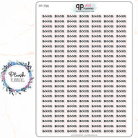 Zoom Script Mini Planner Stickers