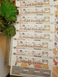 COMPLETE Budget Kit Planner Stickers Kit, Kitty Cats Design, Thin and Thick Washi