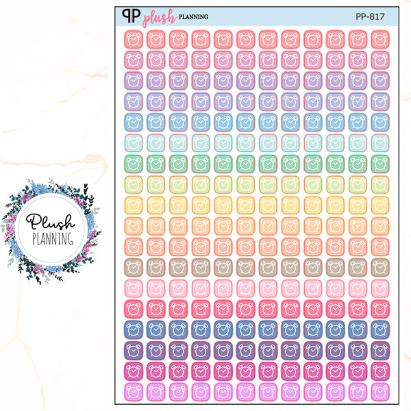 ALARM ITTY BITTY Planner Stickers