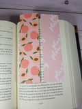 Peachy Peach Bookmark, Rounded Corners