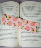 Peachy Peach Bookmark, Rounded Corners