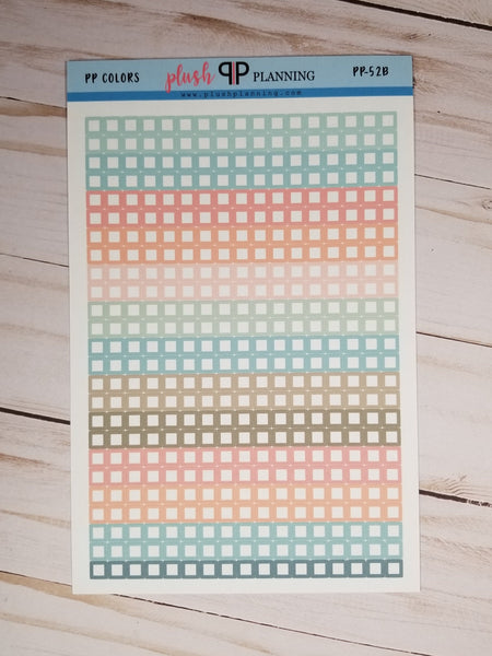 Mini Square Dot Checklist Planner Stickers