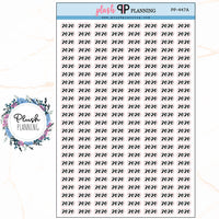 2020 YEAR Script Planner Stickers