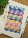 AM Routine Planner Stickers