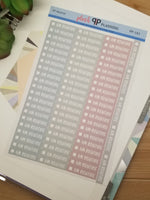 AM Routine Planner Stickers